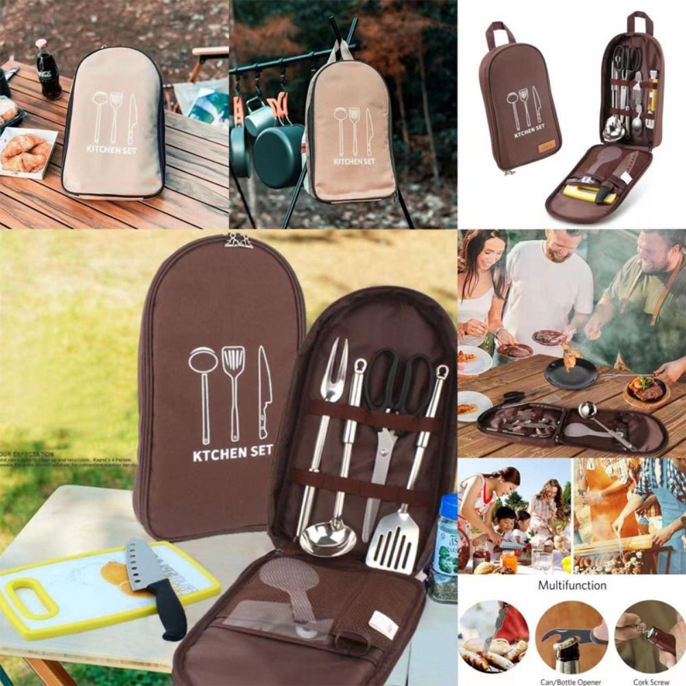 Camping Cooking Container - Large Capacity Camping Cookware Bag No