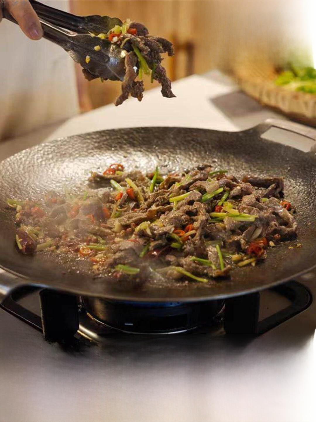 Camping Cooking - Outdoor Cast Iron Charcoal Grill Pan