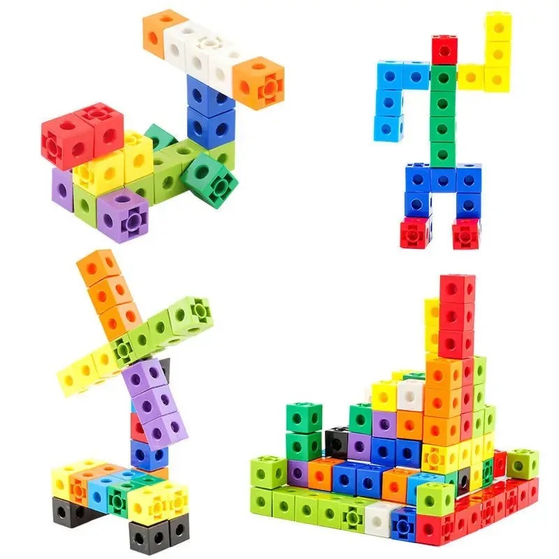 100PCS Set Linking Cubes Math  - Fire Starter Cube ulasan dan harga