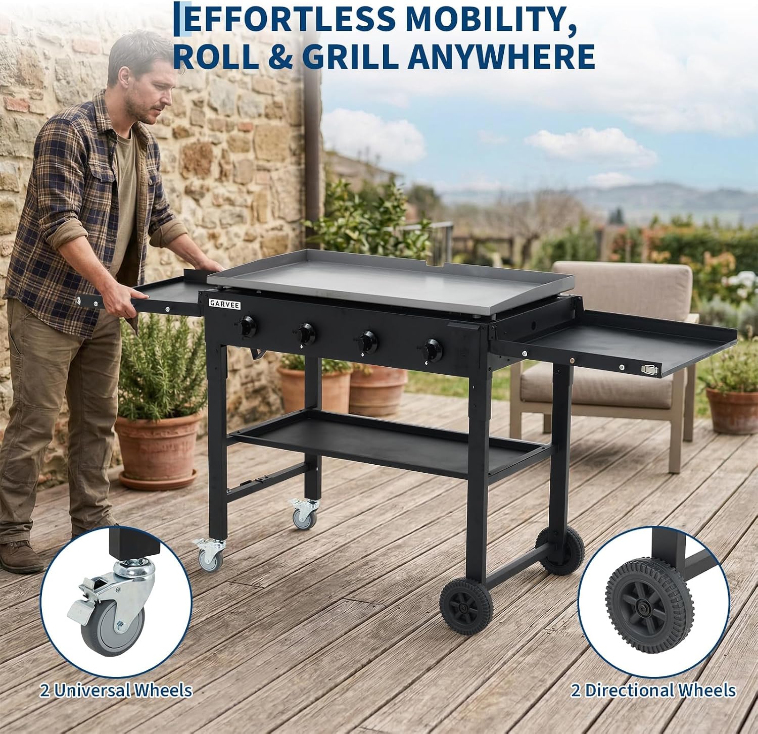 Tacleekii 36 Inch Flat Top Gri - Camping Cooking Top ulasan dan harga