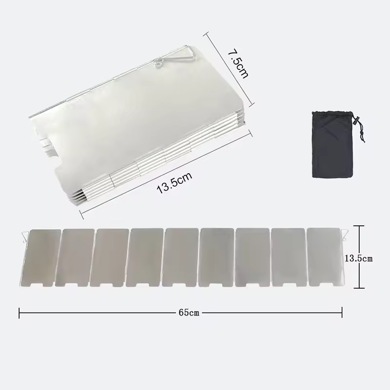 Outdoor Stove Wind Shield Camp - Camping Cooking Equipment Gas ulasan dan harga
