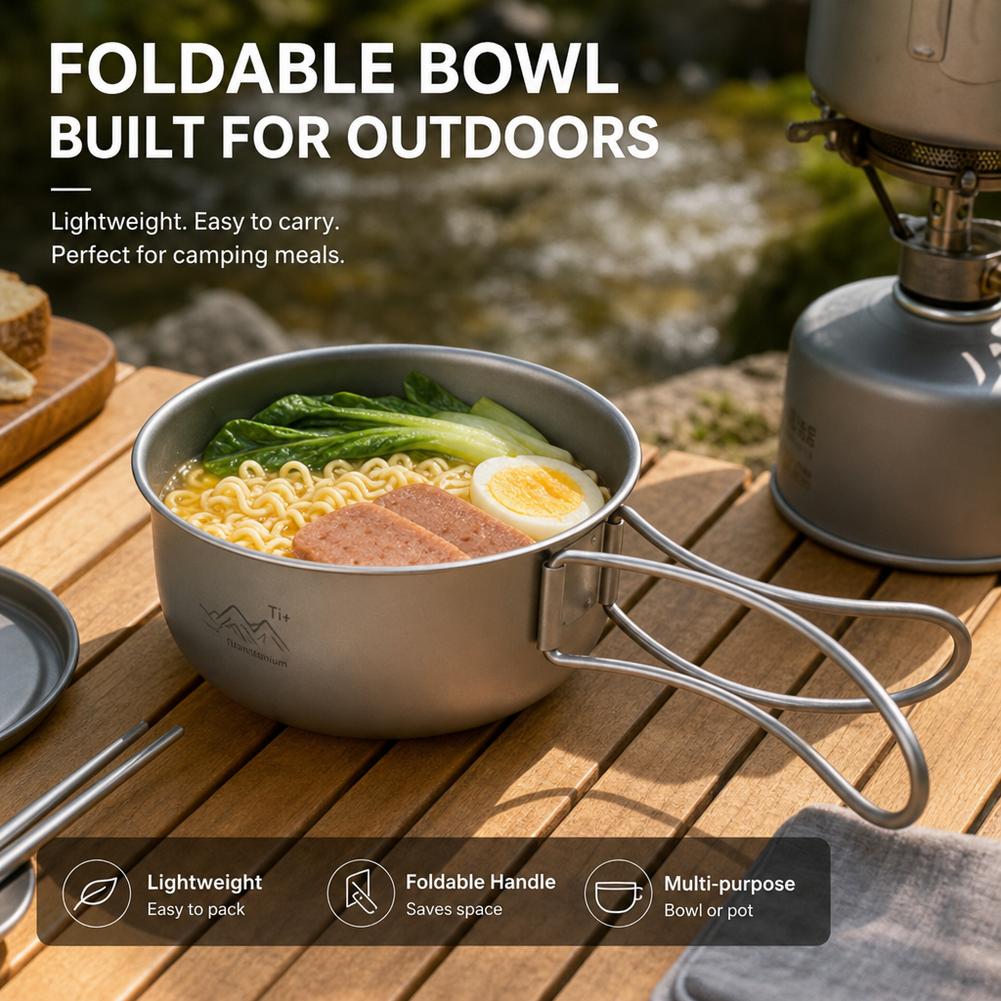 Ultralight Titanium Camping Po - Camping Cooking Noodles ulasan dan harga