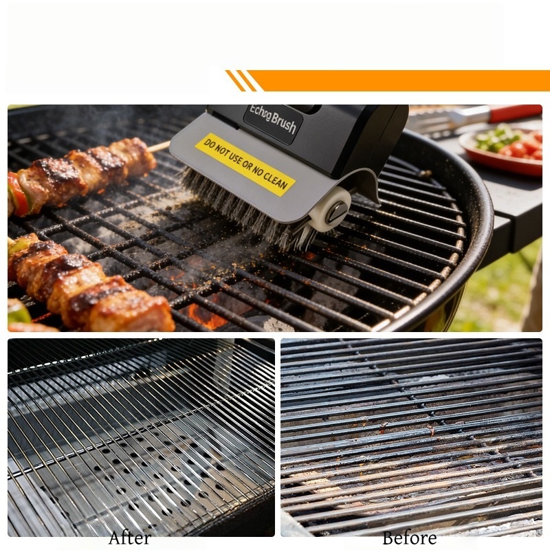 JUSTINLAU Electric Grill Brush - Camping Cooking Device ulasan dan harga