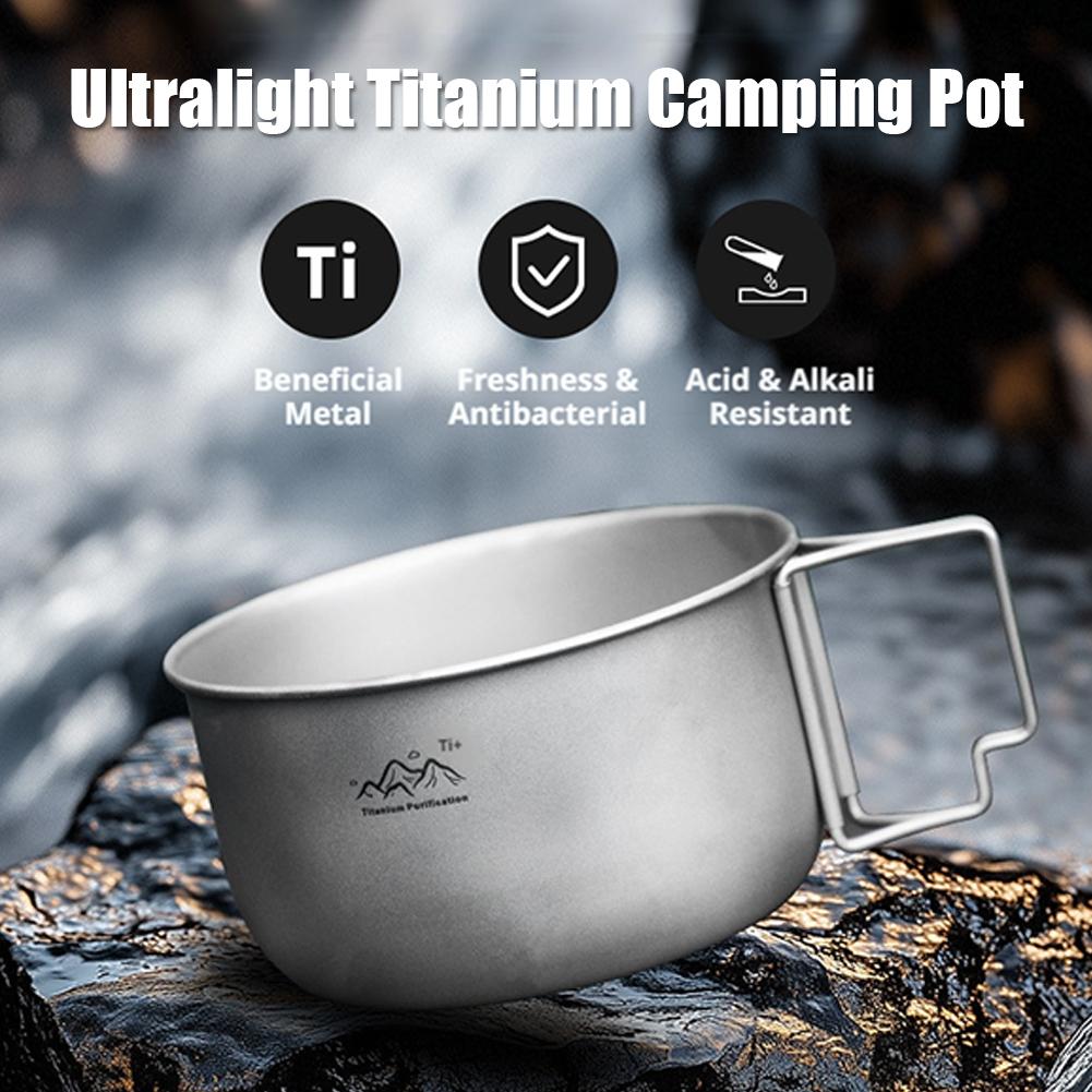 Ultralight Titanium Camping Po - Camping Cooking Pot Stainless Steel ulasan dan harga