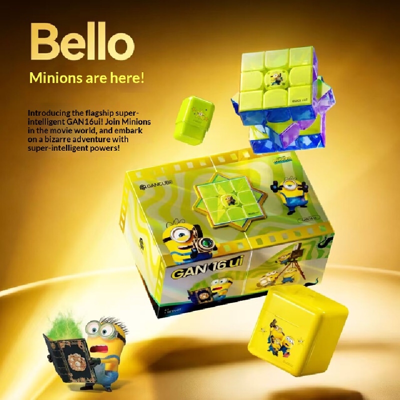 TOMY GAN Minions Magnetic 3X3  - Fire Starter Cube ulasan dan harga