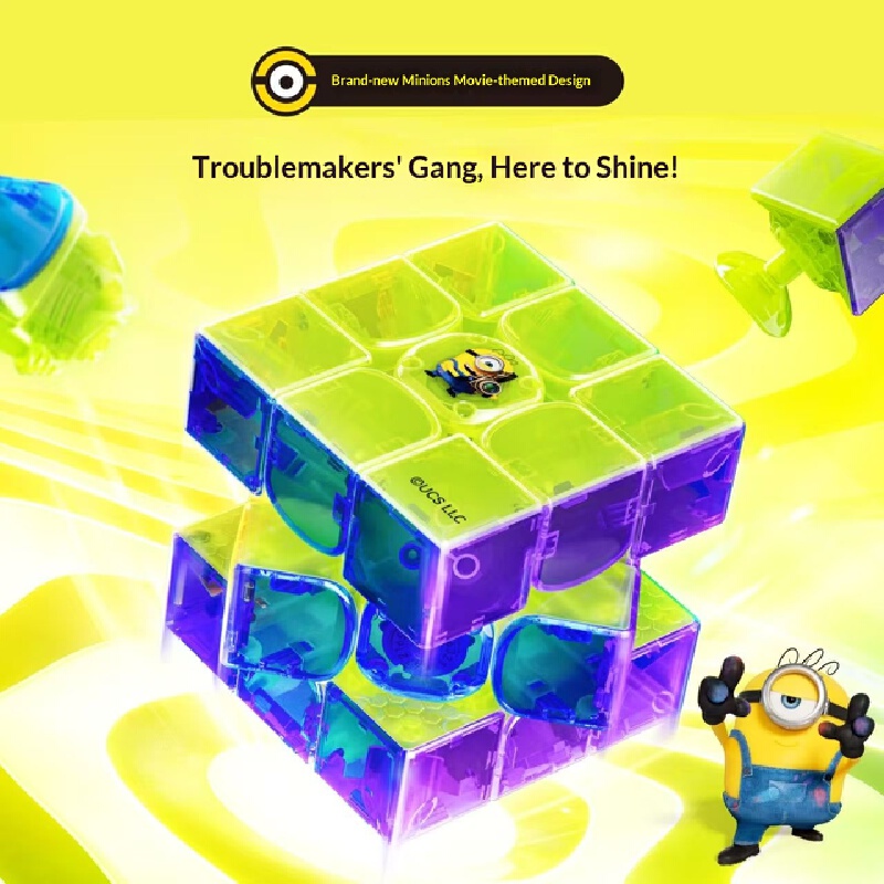 TOMY GAN Minions Magnetic 3X3  - Fire Starter Cube ulasan dan harga