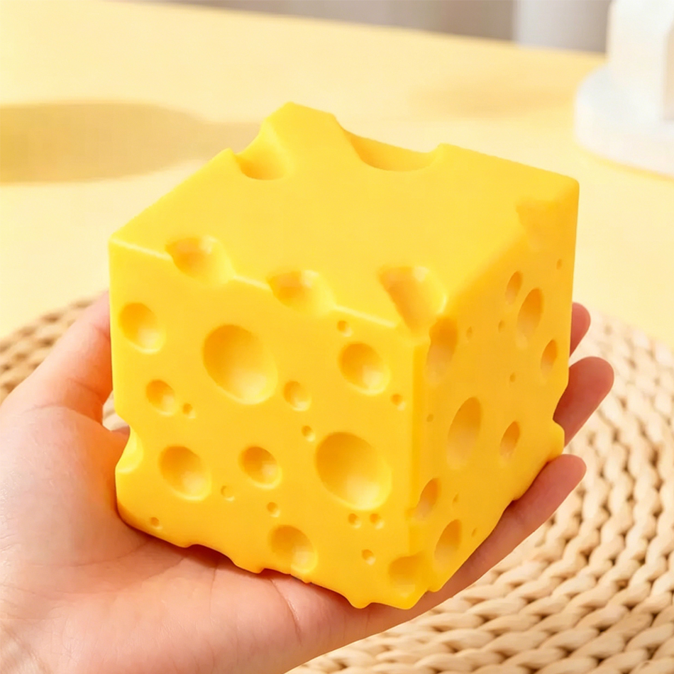 Hot Triangle Cube Cheese Squee - Fire Starter Cube ulasan dan harga