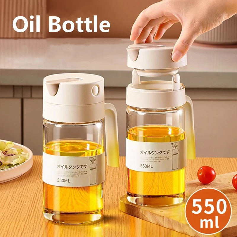 550mL Pourer Glass Bottles Oil - Camping Cooking Oil Container ulasan dan harga