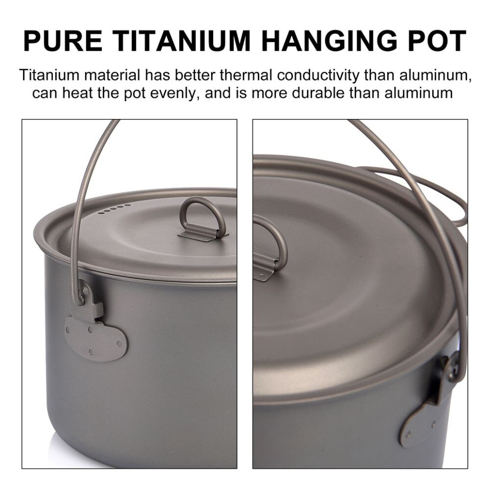 Widesea Camping Tableware Tita - Camping Cooking Pot Stainless Steel ulasan dan harga