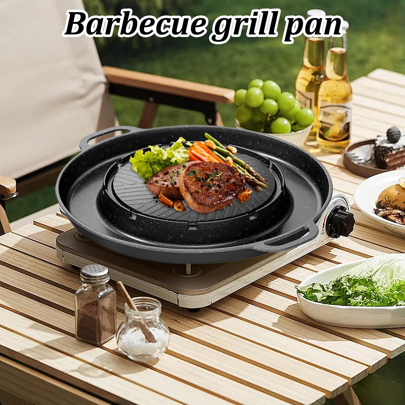 2-in-1 Grill & Hot Pan for Sto - Camping Cooking Top ulasan dan harga