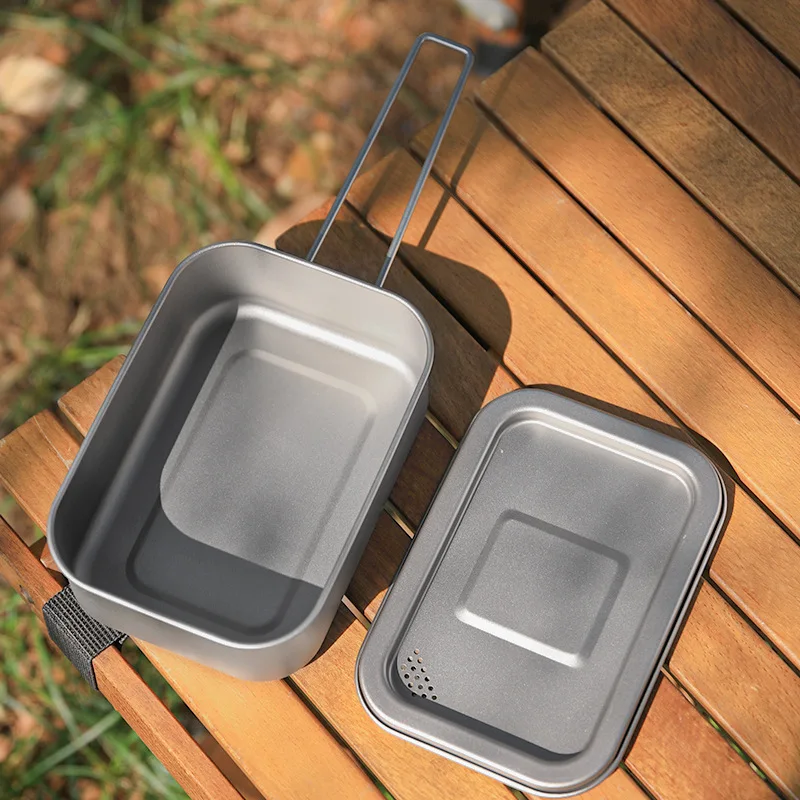 Camping Titanium Lunch Box 800 - Camping Cooking Noodles ulasan dan harga