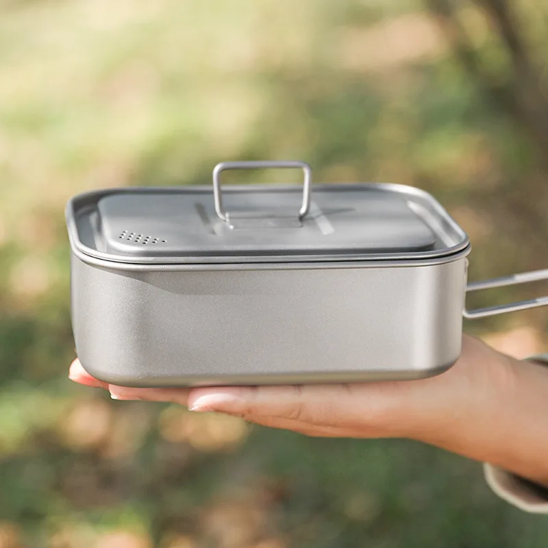 Camping Titanium Lunch Box 800 - Camping Cooking Noodles ulasan dan harga