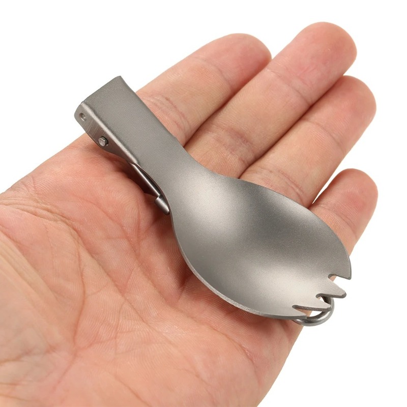 Lixada Ultralight Titanium Coo - Camp Spork Set ulasan dan harga