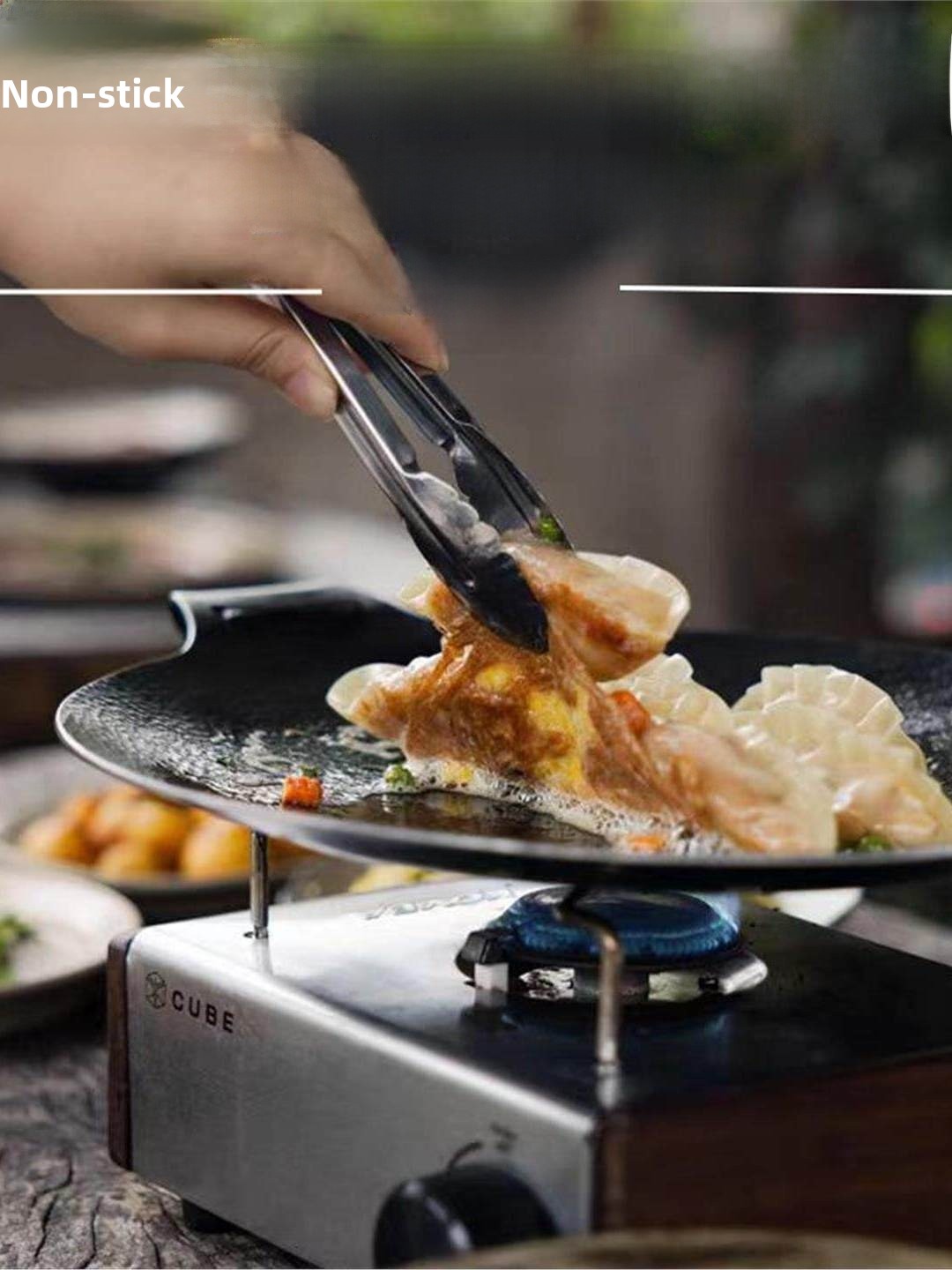 Outdoor Cast Iron Charcoal Gri - Camping Cooking ulasan dan harga