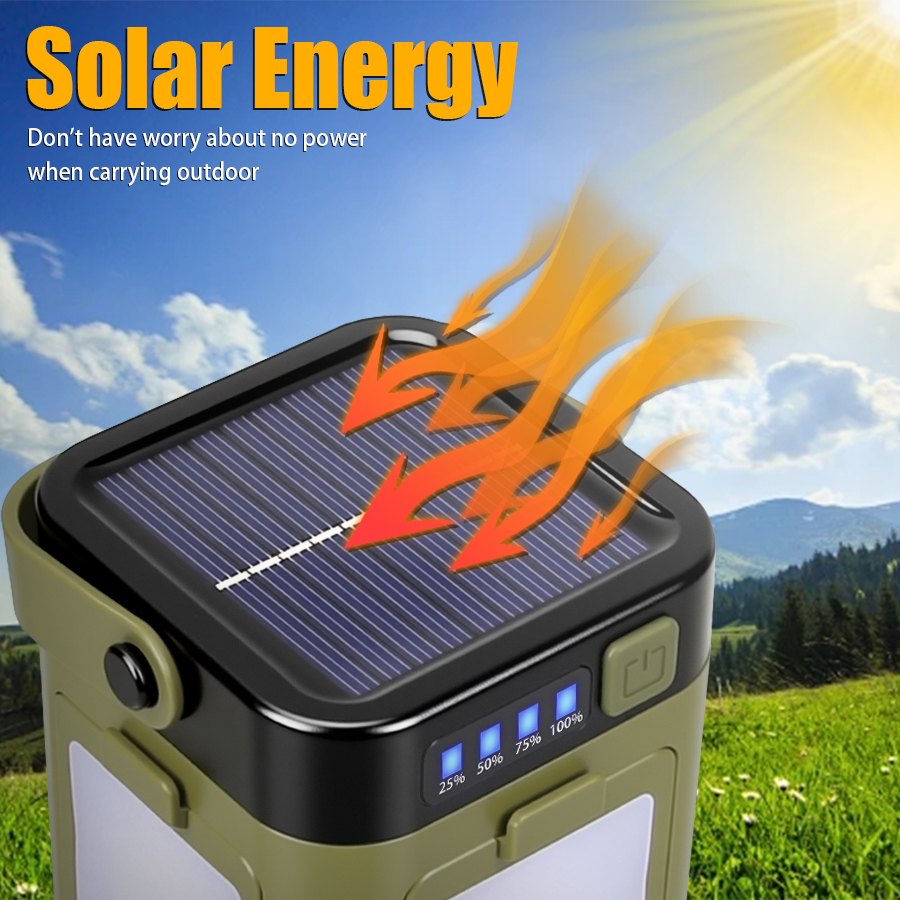 Solar Rechargeable LED Camping - Campfire Cooking In Another World ulasan dan harga