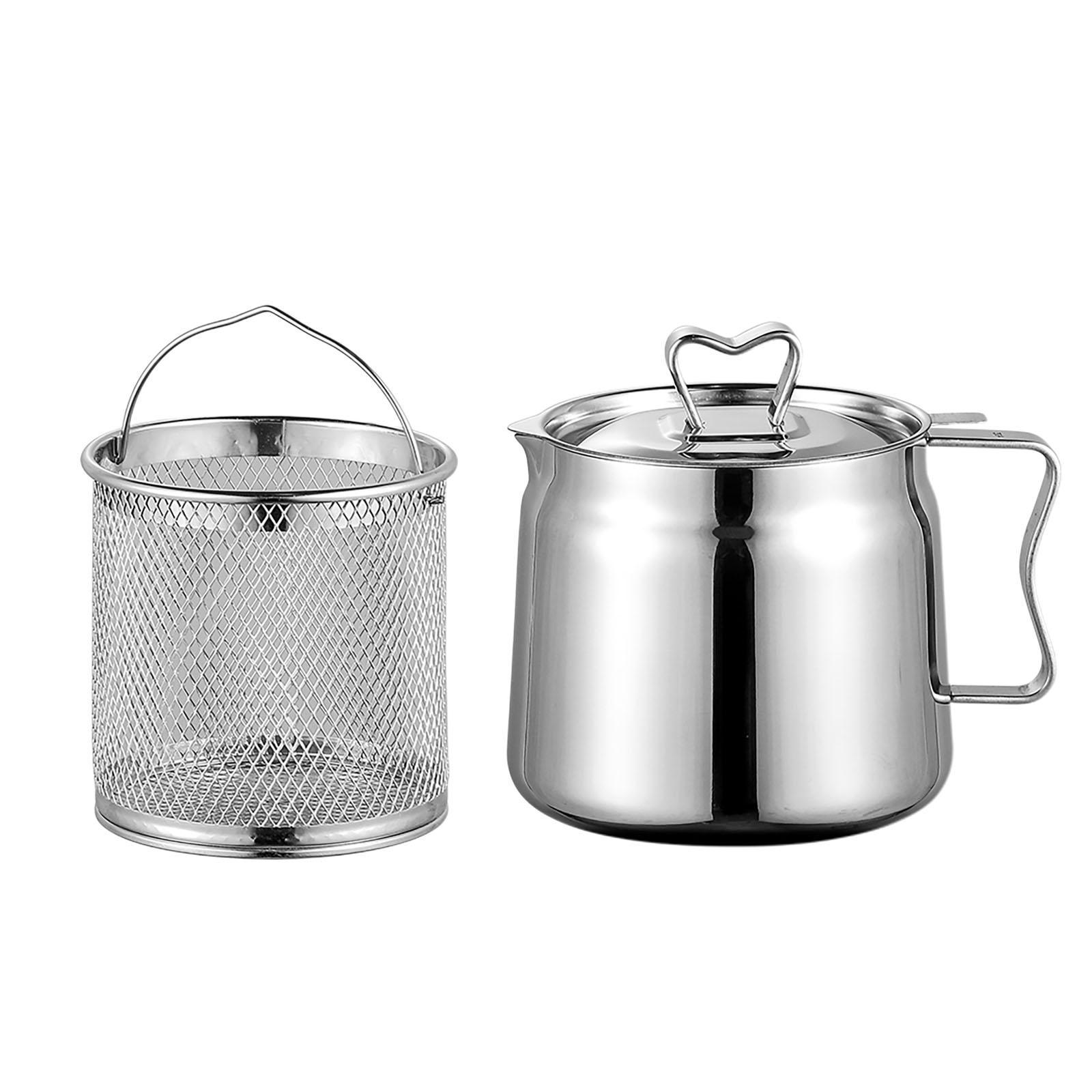 Deep Fryer Set Stainless Oil F - Camping Cooking Oil Container ulasan dan harga