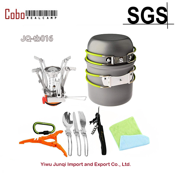 12-17Pcs Camping Cookware Stov - Camp Spork Set ulasan dan harga