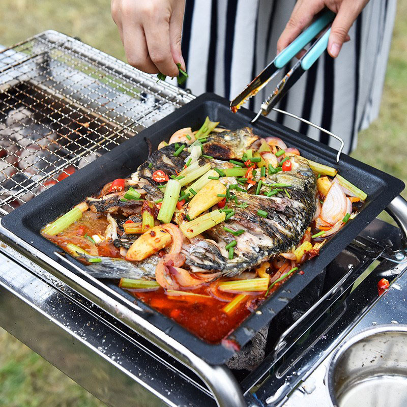 Outdoors Thick Square Grill Pa - Camping Cooking Device ulasan dan harga