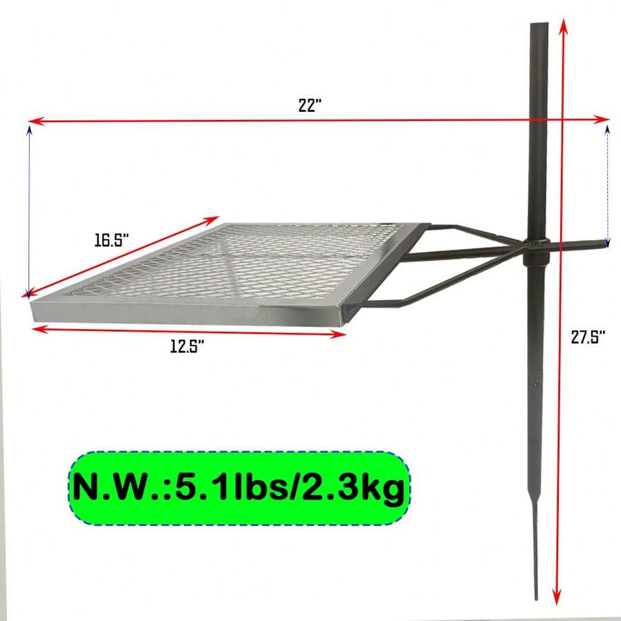 360 ° Adjustable Rotating Camp - Camping Cooking Open Fire ulasan dan harga