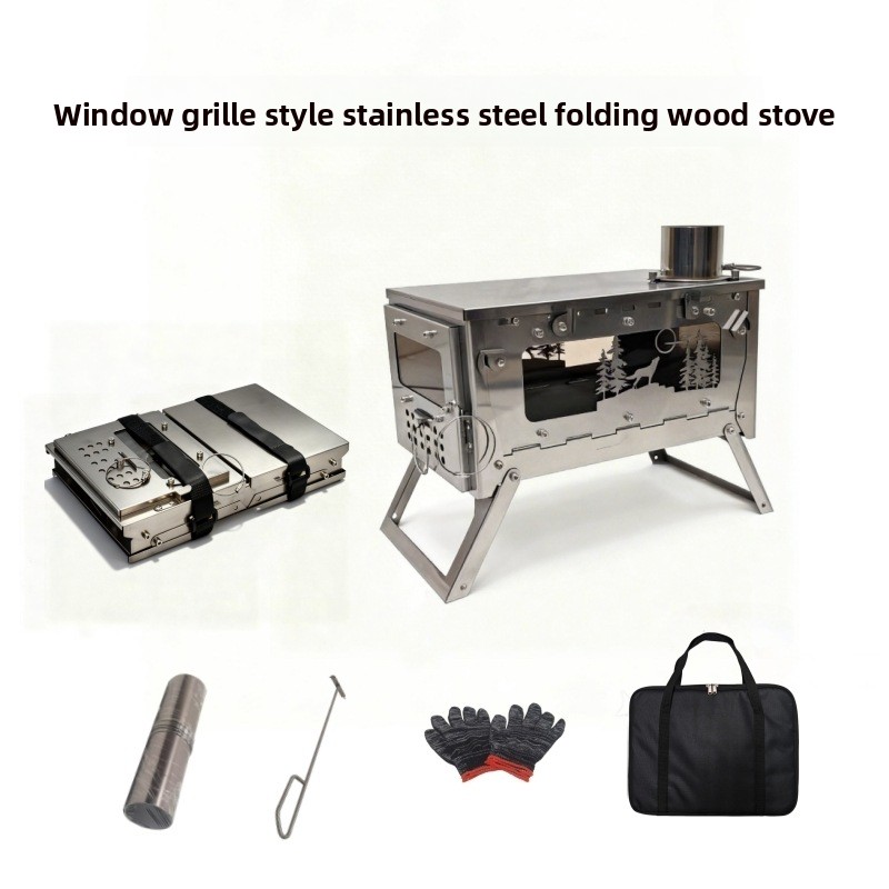 Stainless Steel Foldable Porta - Campfire Cooking In Another World ulasan dan harga