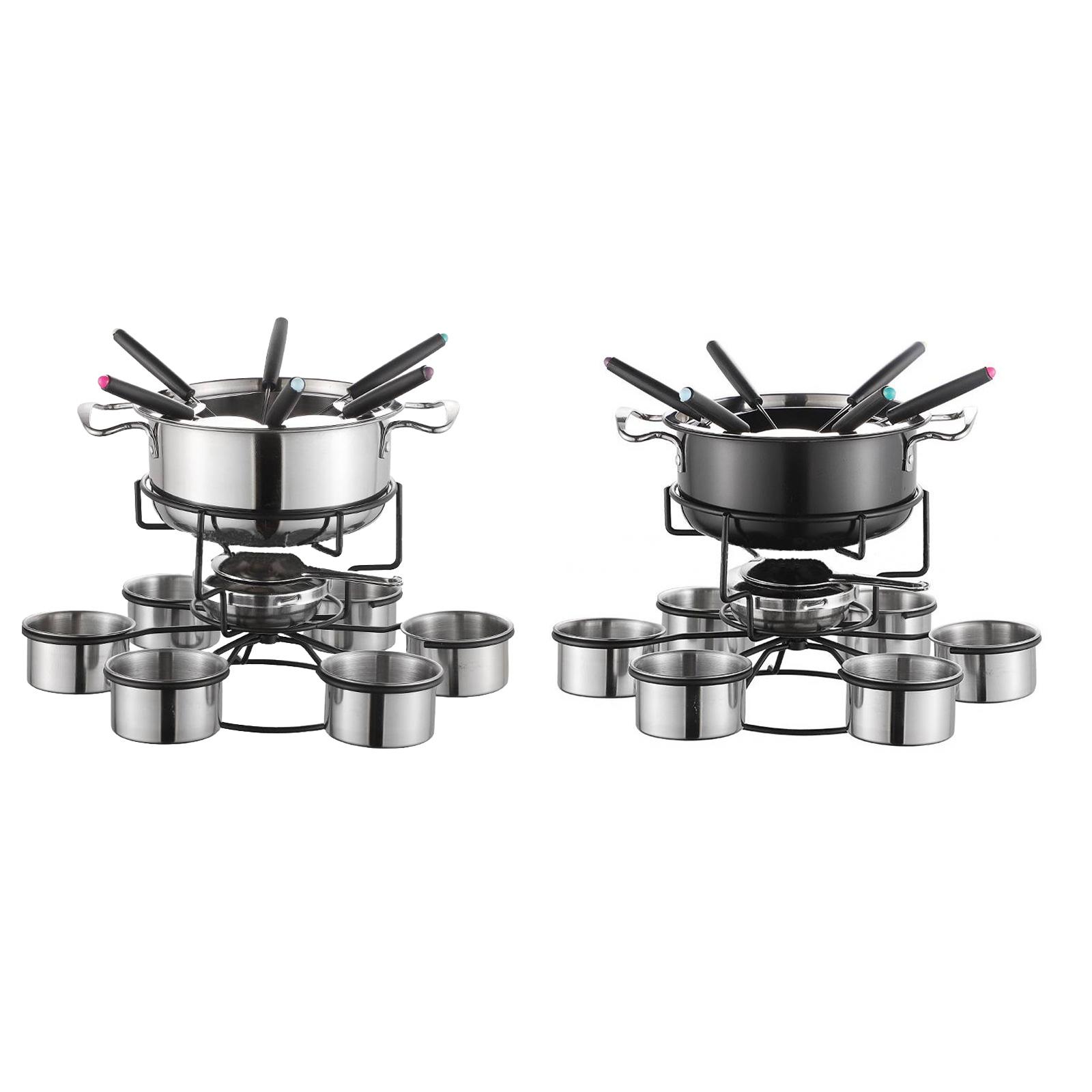 Fondue Pot Set Cooking Stove T - Camping Cooking Pot Stainless Steel ulasan dan harga