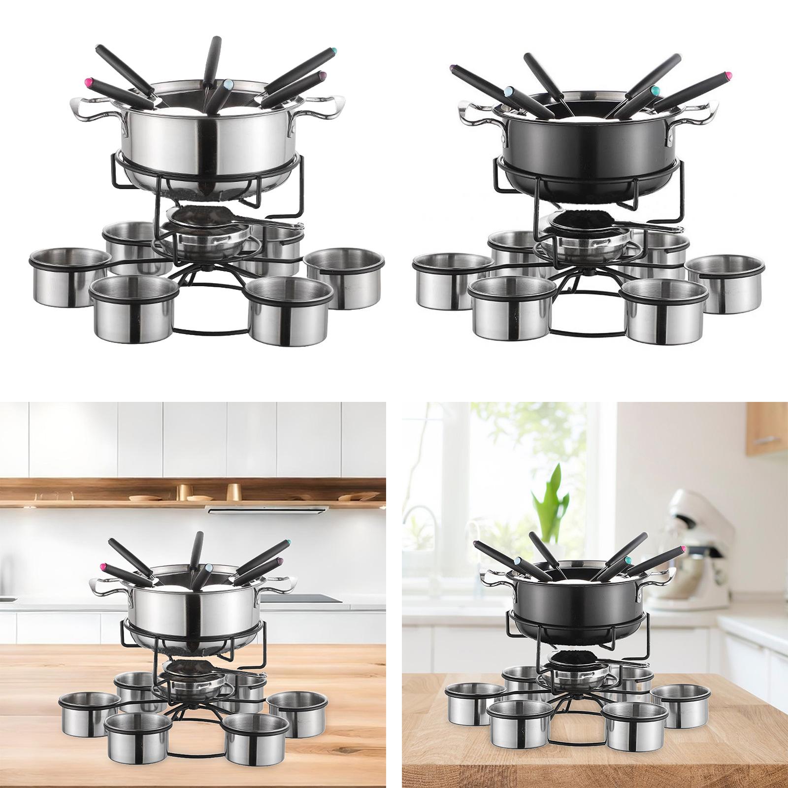 Fondue Pot Set Cooking Stove T - Camping Cooking Pot Stainless Steel ulasan dan harga