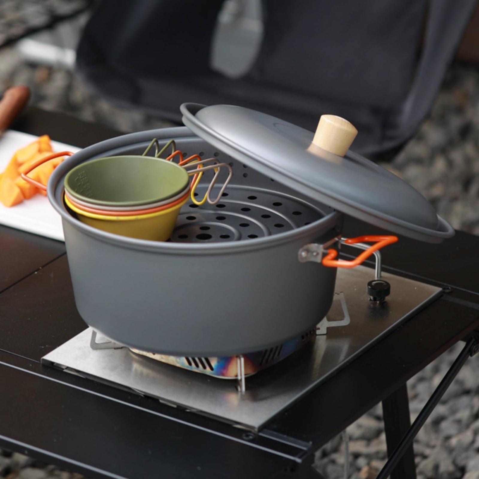 Outdoor Camping Pot Large Capa - Camping Cooking Vessel ulasan dan harga