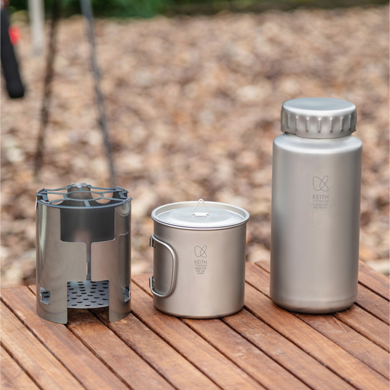 KEITH Pure Titanium Nesting Ca - Camping Cooking Device ulasan dan harga