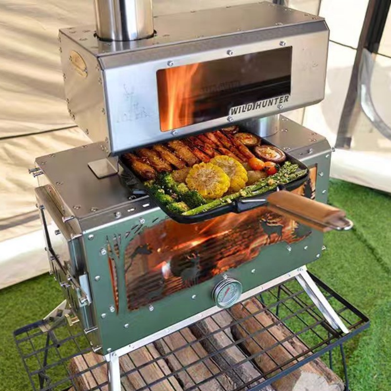 Camping Firewood Stove 2-Side  - Camping Cooking ulasan dan harga