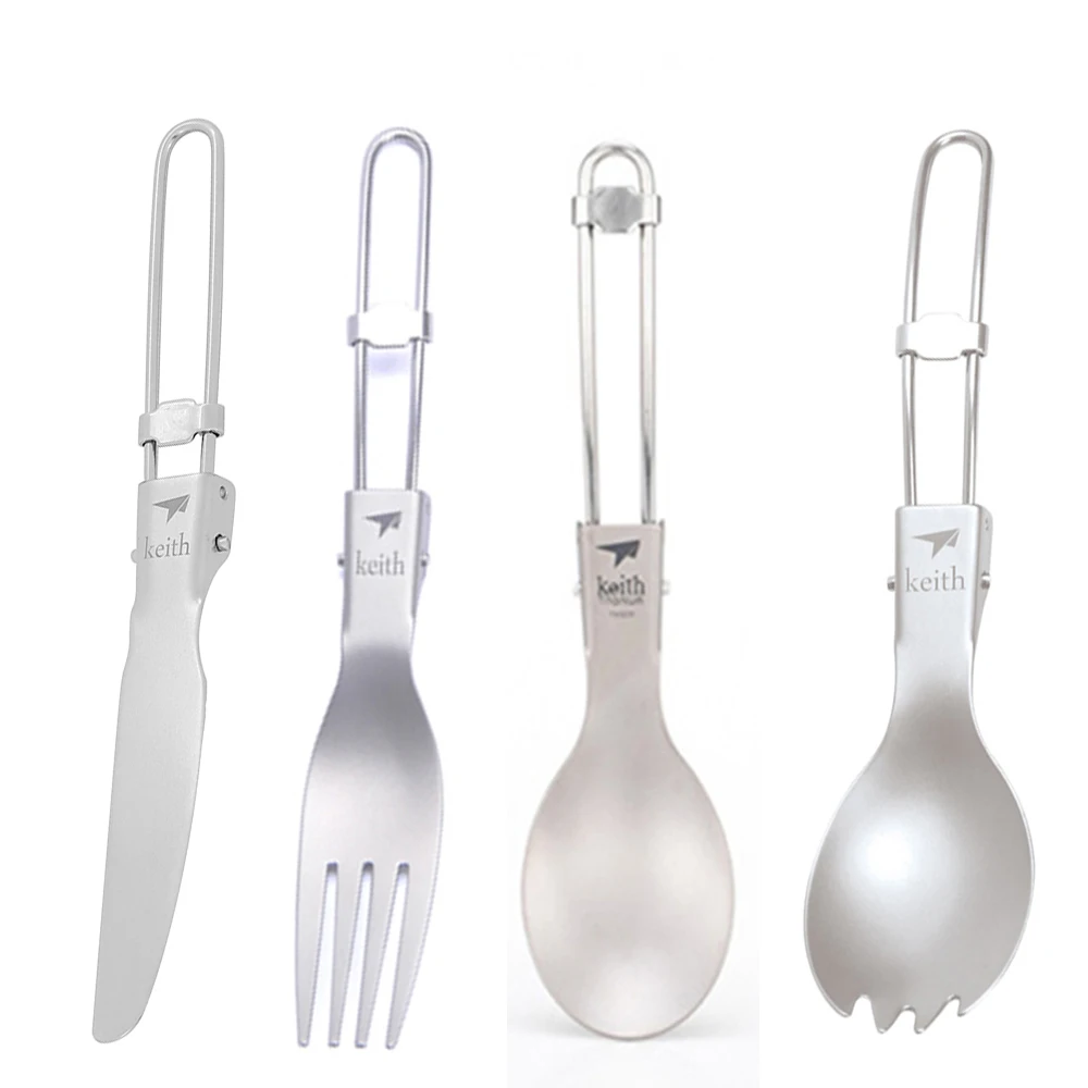 Keith Outdoor Titanium Folding - Camp Spork Set ulasan dan harga
