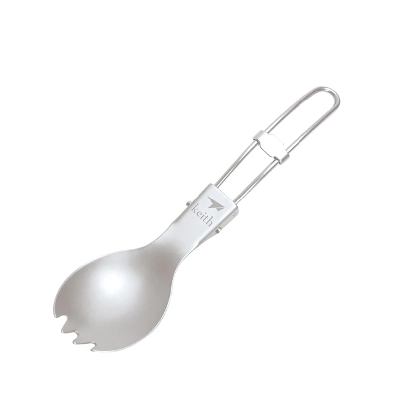 Keith Outdoor Titanium Folding - Camp Spork Set ulasan dan harga