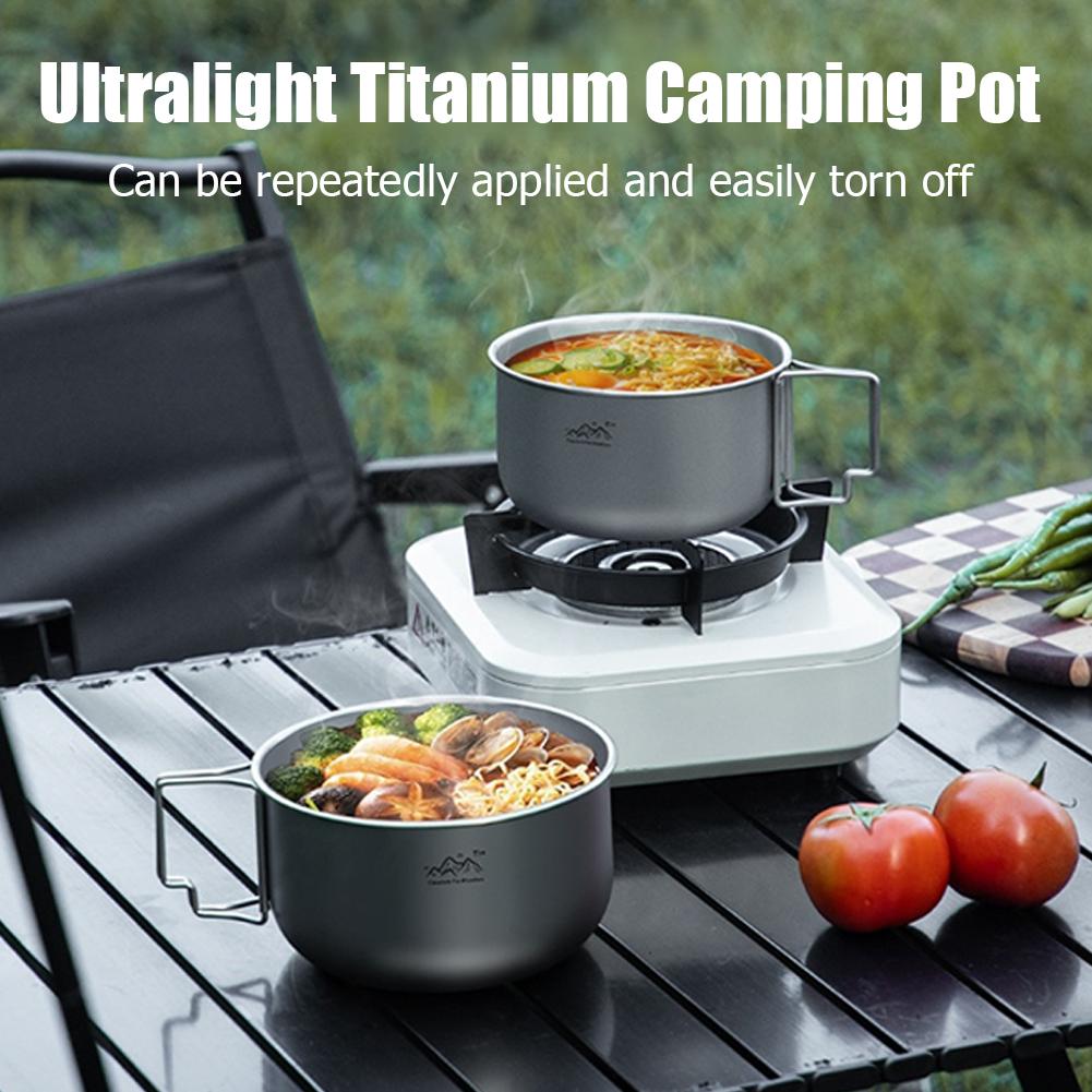 Ultralight Titanium Backpackin - Camping Cooking Pot Stainless Steel ulasan dan harga
