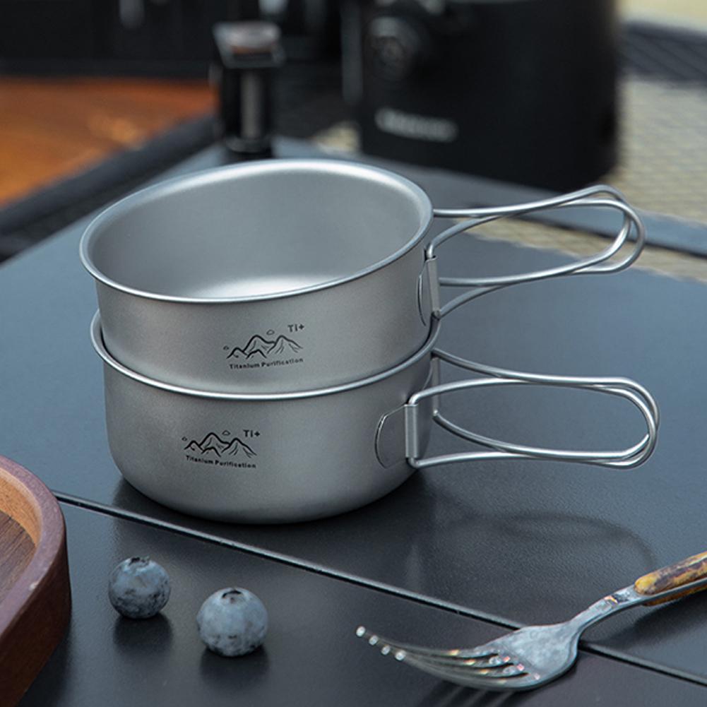 Ultralight Titanium Backpackin - Camping Cooking Pot Stainless Steel ulasan dan harga