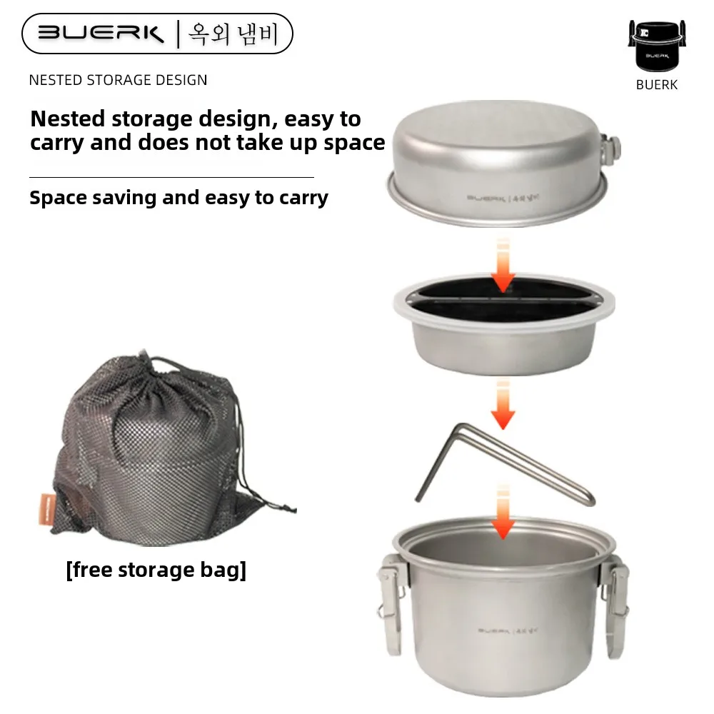 Outdoor Camping Multi Function - Camping Cooking Pot Stainless Steel ulasan dan harga