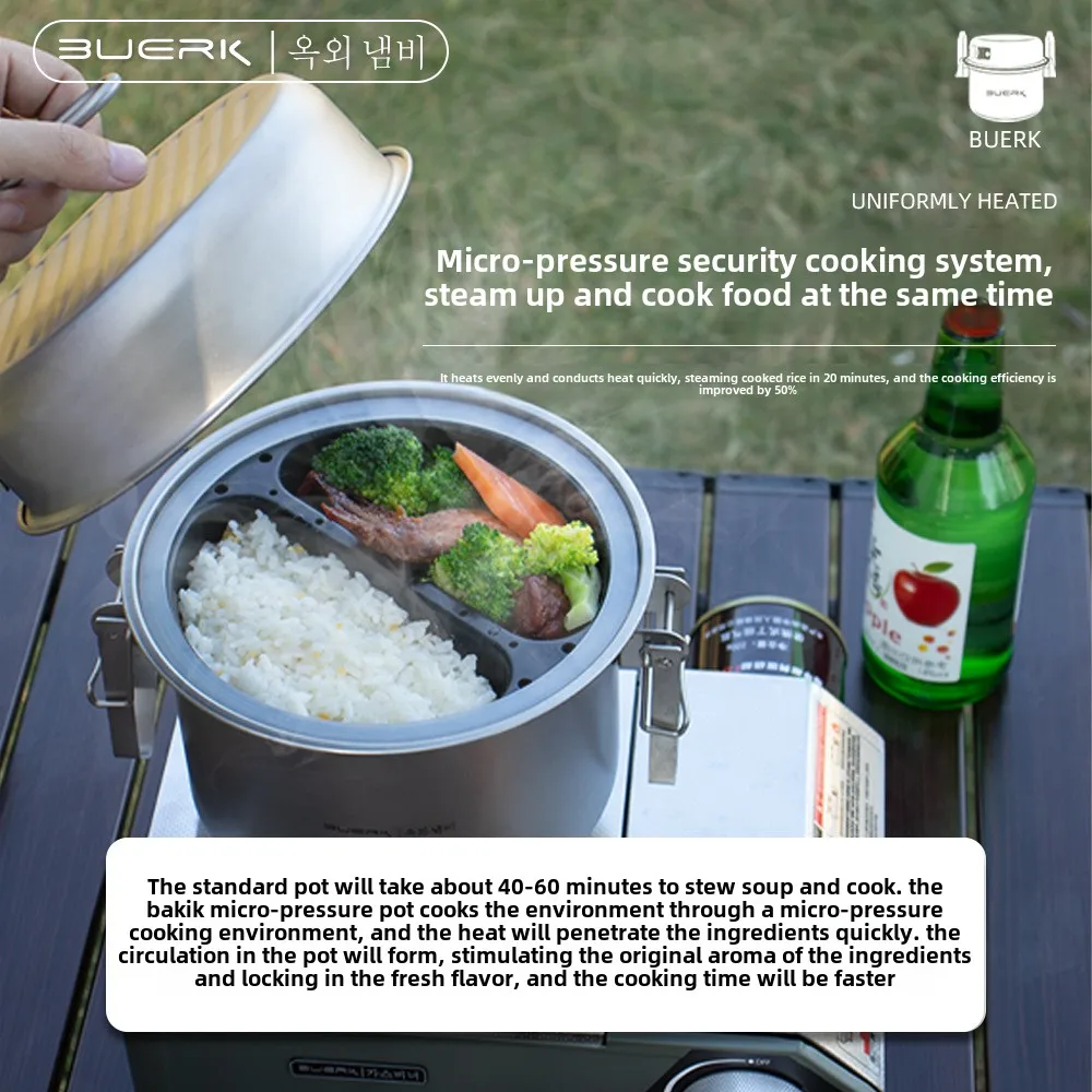 Outdoor Camping Multi Function - Camping Cooking Pot Stainless Steel ulasan dan harga