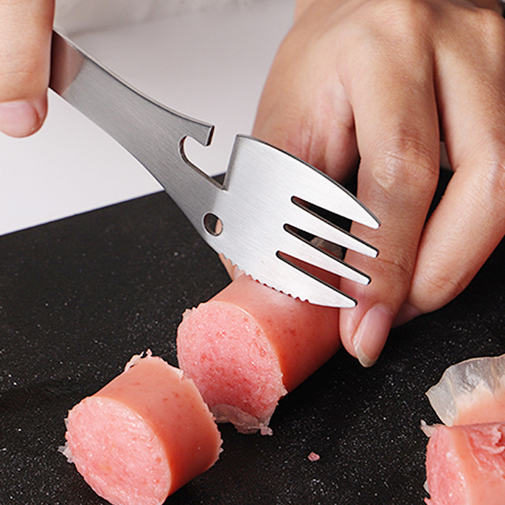 2Pcs Portable Stainless Steel  - Camp Spork Set ulasan dan harga