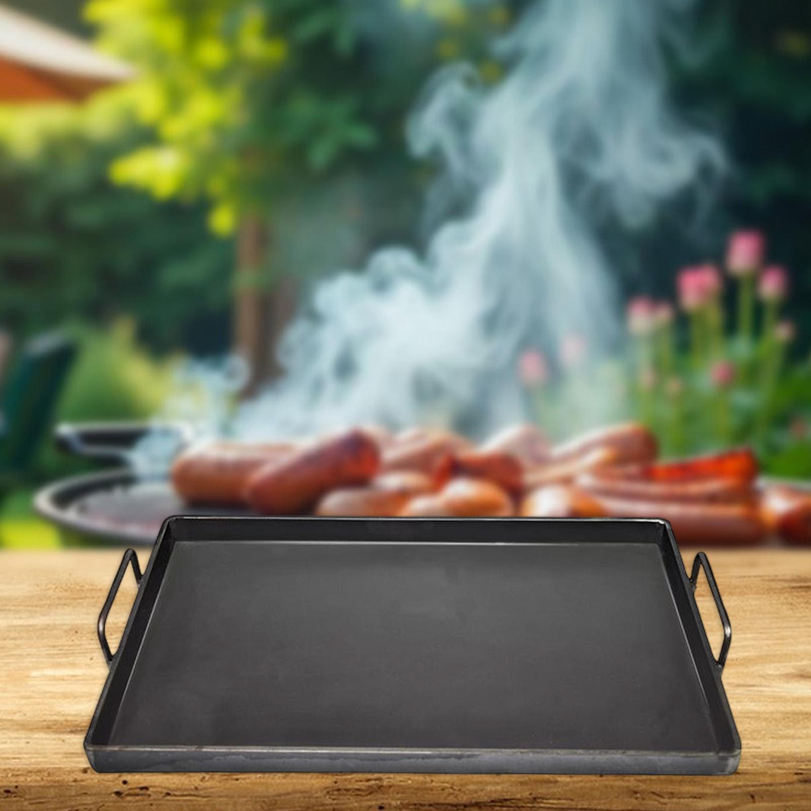 1 Pc Cast Iron Cooking Griddle - Camping Cooking Top ulasan dan harga