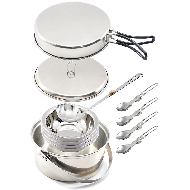 4P Stainless Steel Camping Coo - Camp Spork Set ulasan dan harga