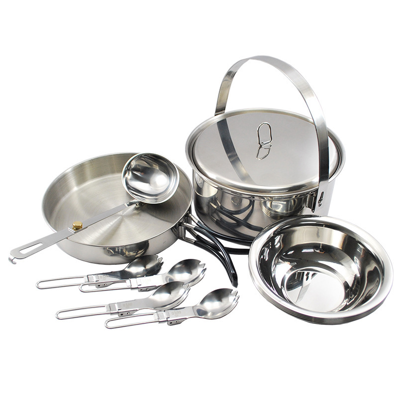 4P Stainless Steel Camping Coo - Camp Spork Set ulasan dan harga