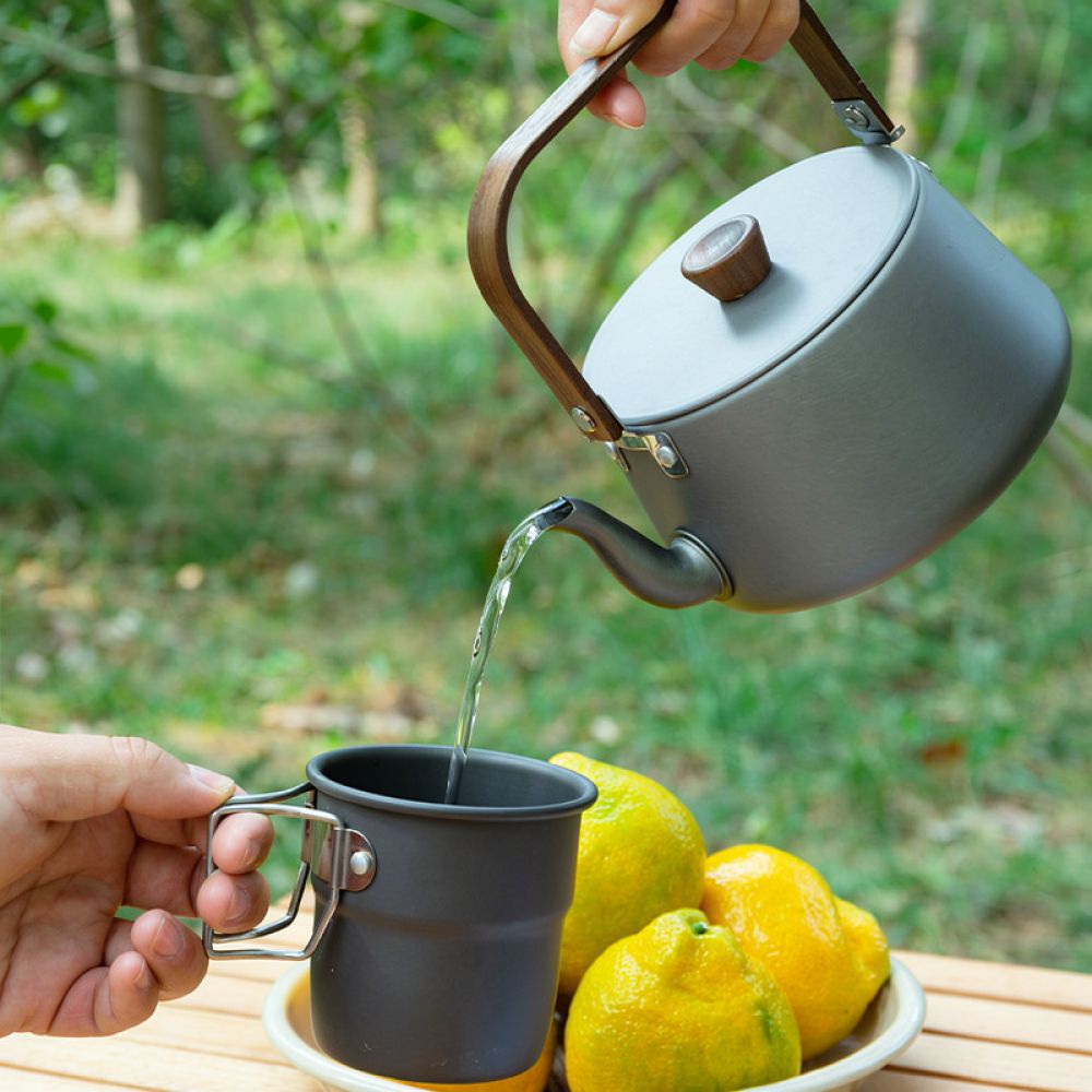 Camping Hiking Water Kettle Al - Camping Cooking Vessel ulasan dan harga