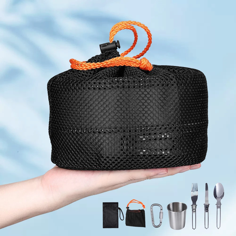 Camping Cookware Kit Kettle Po - Camping Cooking Pot Stainless Steel ulasan dan harga